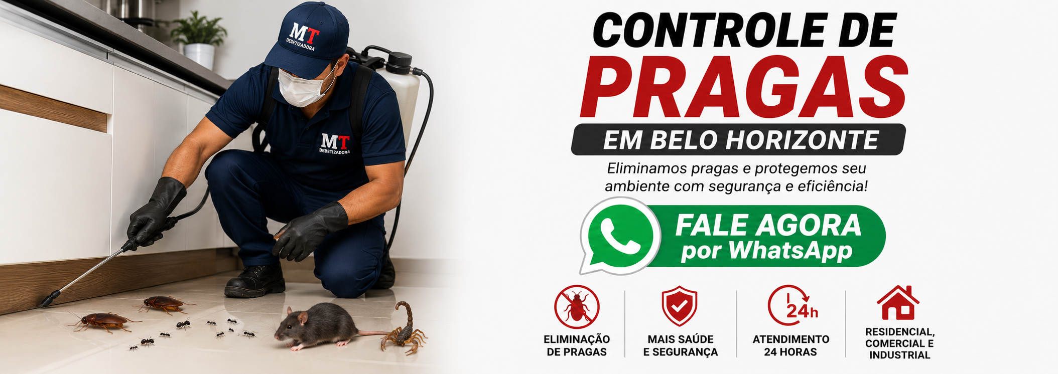 serviço de controle de pragas em belo horizonte realizado por equipe especializada para residências e empresas