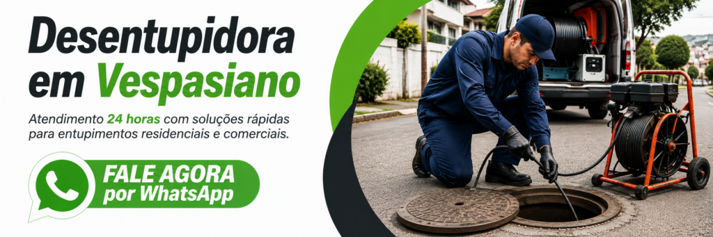 Desentupidora em Vespasiano com atendimento 24 horas para desentupimentos residenciais e comerciais.